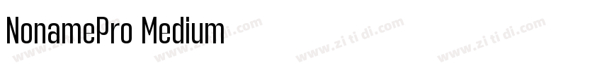 NonamePro Medium字体转换